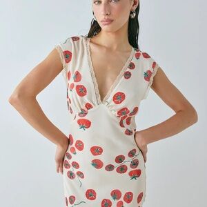 NWT VRG GRL Vintage Lover Bias Cut Maxi Dress Roma